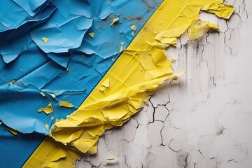 Background, texture of the flag of Ukraine is editable, the war in Ukraine. the national flag is blue yellow. government. Generative AI