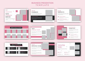 Multipurpose creative modern man fashion powerpoint presentation slide design template 
