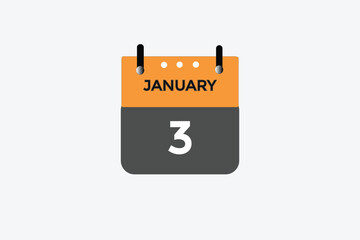 january 3 calendar date reminder,calendar 3 january date template  
