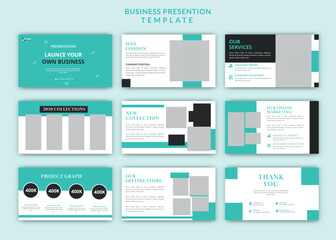 Modern minimalist colorful man fashion powerpoint presentation slide design keynote fashion  landing page