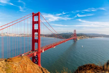 Stickers pour porte Pont du Golden Gate Golden Gate bridge, San Francisco California