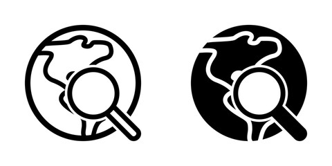 Illustration Vector graphic of globe icon 