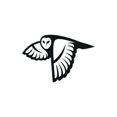 owl logo icon vector illustration