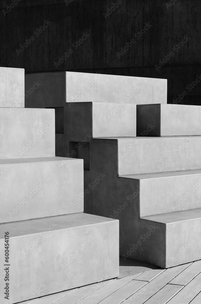 Aufkleber exterior of modern architecture. building abstract background