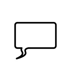 Naklejka premium Outline Bubble Teks 