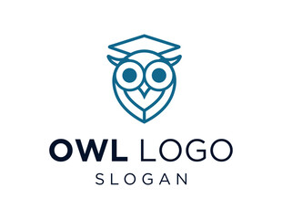 Logo design about Owl on a white background. created using the CorelDraw application.