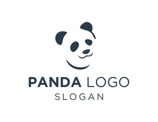 Logo design about Panda on a white background. created using the CorelDraw application.