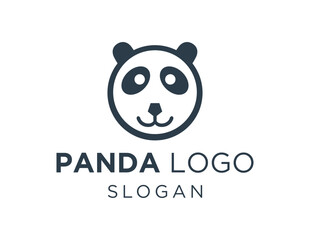 Logo design about Panda on a white background. created using the CorelDraw application.