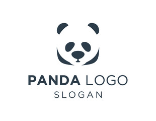 Logo design about Panda on a white background. created using the CorelDraw application. © fatin