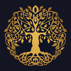 Tree of Life , Yggdrasil vector	
