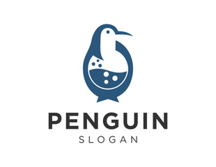 Logo design about Penguin on a white background. created using the CorelDraw application.