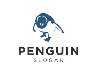 Logo design about Penguin on a white background. created using the CorelDraw application.