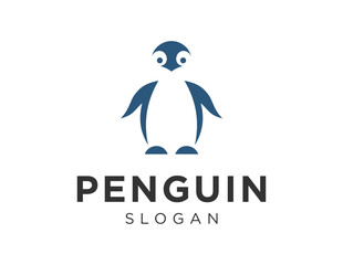 Logo design about Penguin on a white background. created using the CorelDraw application.
