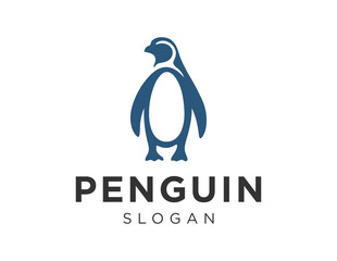 Logo design about Penguin on a white background. created using the CorelDraw application.