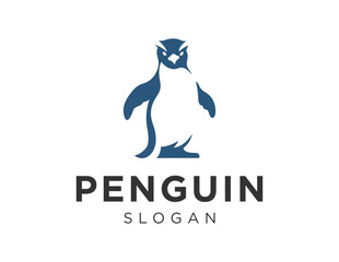 Logo design about Penguin on a white background. created using the CorelDraw application.