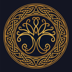 Tree of Life , Yggdrasil vector	
