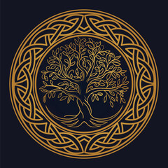 Tree of Life , Yggdrasil vector	
