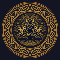 Tree of Life , Yggdrasil vector	
