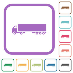 Camion side view simple icons