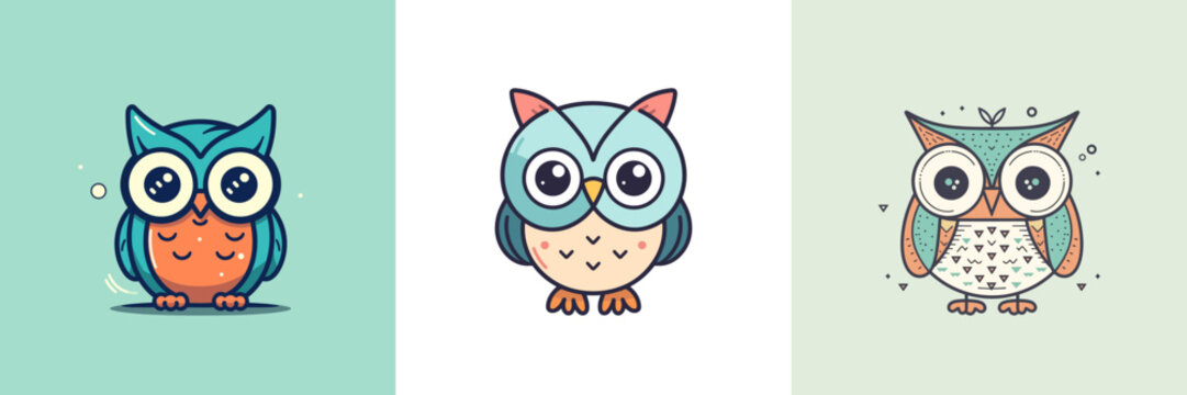 Whether you're looking for a logo, mascot, or just some fun graphics, these owl illustrations are sure to deligh