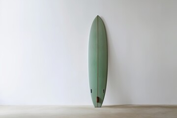 The minimalist photography of a surfing board. Generative AI.