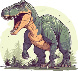 tyrannosaurus t-rex dinosaur vector © ionut