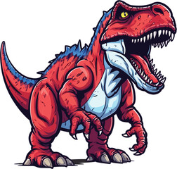 tyrannosaurus rex dinosaur vector © ionut