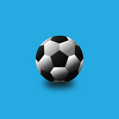 vector illustration of soccer ball.
