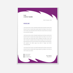 letterhead  corporate flyer design template
