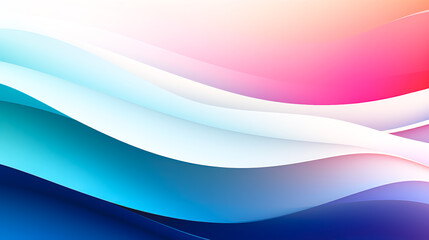 Light background with soft multi-colored lines, generative AI.