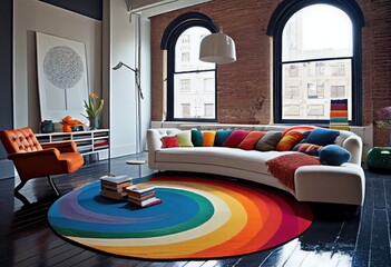 Modern and amazing living room, idea for design and building.