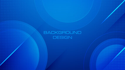 blue futuristic geometric background. Modern template design for covers, brochures, web and banner.	