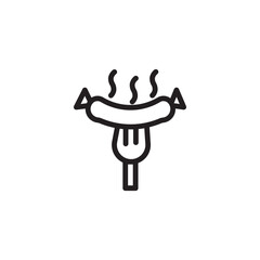 Fast Food Hot Outline Icon