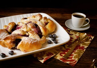 Tea Time Delight: Indulge in a Slice of Homemade Blueberry Sweet Bread
