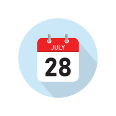 July 28 Concept Design. Vector Illustration.	