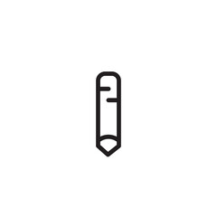 Hair Makeup Pencil Outline Icon