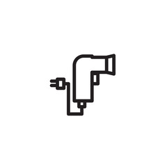 Drier Hair Hotel Outline Icon