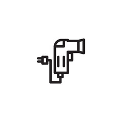 Drier Hair Hotel Outline Icon