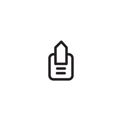 Fototapeta premium Nail Polish Saloon Outline Icon