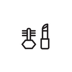 Obraz premium Mascara Saloon Hair Outline Icon