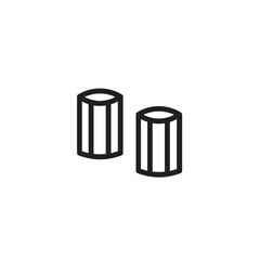 Hair Roll Roller Outline Icon