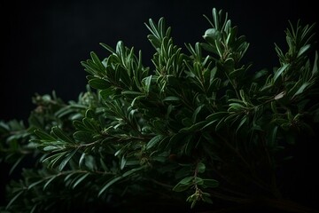 A fragrant evergreen tree commonly used as a culinary herb. Generative AI