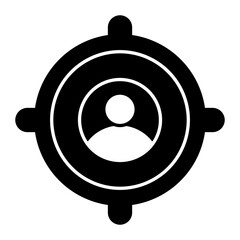 User Location Glyph Icon