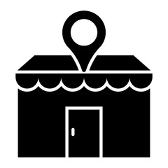 Store Location Glyph Icon