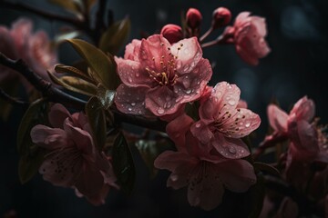 Enchanting blossoms that capture attention. Generative AI