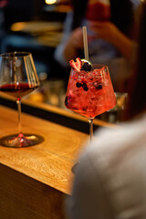 Red cocktail