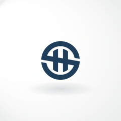 Vector Logo - Combination Letter H and S Customized