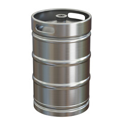 Beer keg isolated on white 3d rendering