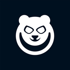 Panda Face Modern Simple Creative Logo