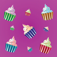 Cupcake, sweetness, cafe, enjoyment, appetite, coffee, dessert. Desiqkn nat